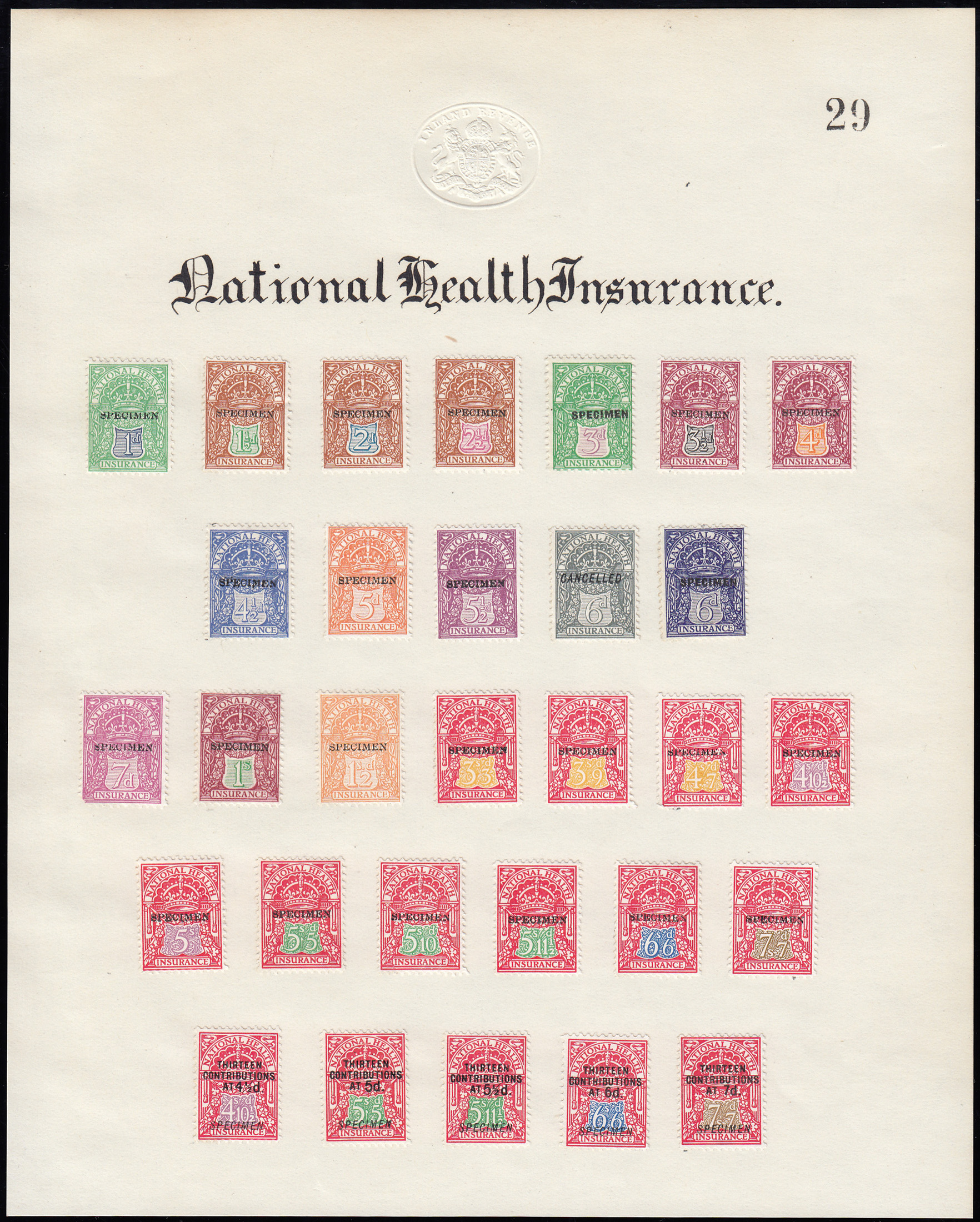 c.1900 National Health Insurance.